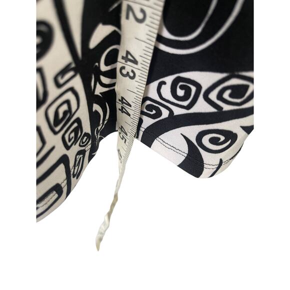 Kupcake Vintage Y2k Women's Size 8 Black White Tie Printed Midi‎ Dress - Picture 7 of 7